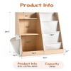 FONTOI Metal/Wood Kids Bookshelf, 3/4 Tier Toddler Bookshelf and Toy Storage Organizer for Kids Room, Bedroom, Living Room, Playroom and Nursery - 3 of 4