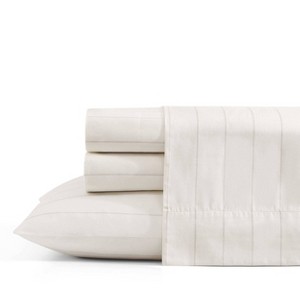 Tommy Bahama Queen Sheet Set Palma Stripe Beige - 1 of 4