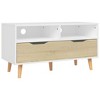 vidaXL TV Cabinet White and Sonoma Oak Engineered wood Medium TV Cabinet - 2 of 2