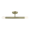 Livex Lighting Copenhagen 2 - Light Semi-Flush Mount in  Antique Brass - 3 of 4