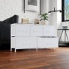 AZL1 Life Concept Utility Storage Drawers Stylish and Functional Storage, 5 Drawer Dresser for Nursery, Closet, Entryway, White, 39.3"*11.8"*20.8" - 3 of 4