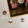 Art Remedy Jacob van Hulsdonck - Roses in a Glass Vase Vintage Classic Roses Wall Art Framed - 4 of 4