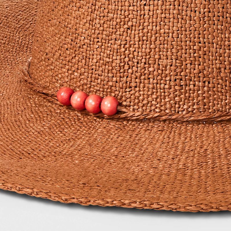 Two-Tone Straw Western Hat - Universal Thread™, 5 of 6