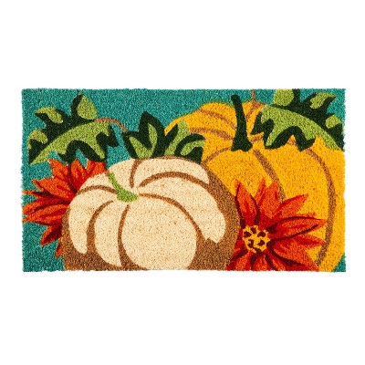 Evergreen Flag Soft Pumpkins Coir Mat