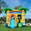 HeroKiddo 12'x18' Tropical Breeze Commercial Grade Bounce House with Single Slide and Basketball Hoop. - 2 of 4