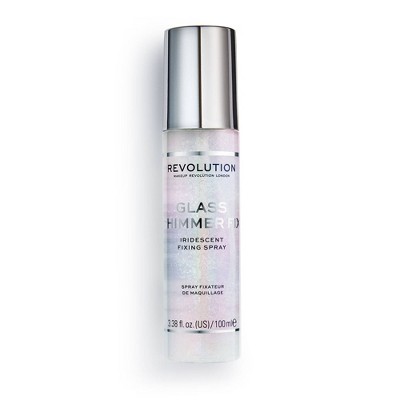 Makeup Revolution Glass Shimmer Fix Fixing Spray - 0.5oz