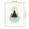 Amanti Art Geometric landscape by Vitor Costa Wood Framed Wall Art Print - 4 of 4