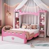Twin Size Platform Bed with Storage Shelf for Kids Bedroom - 2 of 4