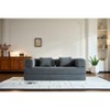 Racxily Convertible Sleeper Sofa Bed with Cylindrical Pillow, Corduroy Folding Mattress Couch with Fixed-Shape Frame, Floor Sofa Lounge Couch - 4 of 4