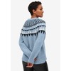 ellos Plus Size Crewneck Fair Isle Pullover Sweater - 3 of 4