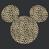 Women's Mickey & Friends Cheetah Print Mickey Mouse Logo Racerback Tank Top - image 2 of 4