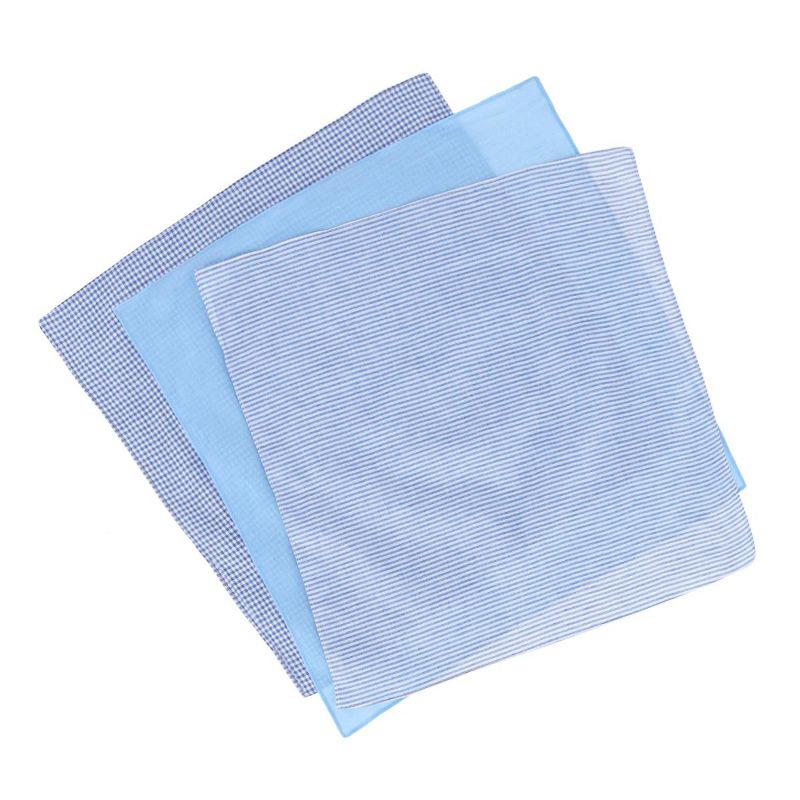 CTM Men's Boxed Fancy Cotton Patterned Handkerchiefs (3 piece set), 3 of 5