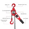 Premium 1600lbs Lever Block Chain Hoist - G80 Alloy Steel, 10ft Lift, Corrosion Resistant, Ideal for Transport & Construction - 3 of 4