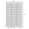 Vynxaria Porch & Den Black 3-Panel Room Divider Folding Shoji Screen - 2 of 4