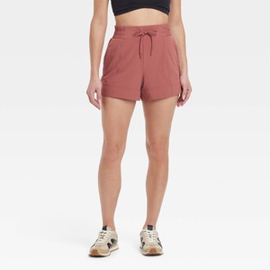 Women's Woven Mid-Rise Shorts 4" - All In Motion™ - 1 of 4