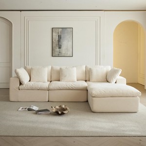 GDFStudio Fowler Modular Boucle Fabric and Compressed Foam Sectional Sofa - 1 of 4