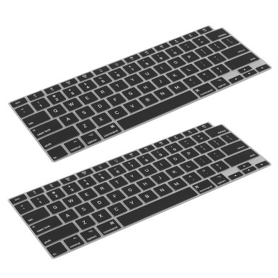 Insten 2 Pack Keyboard Cover Protector Compatible with 2020 Macbook Air 13", Ultra Thin Silicone Skin, Tactile Feeling, Anti-Dust, Black