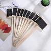 ZX507 10pcs Wooden Plug-in DIY Message Board Mini Plant Name Tags Desktop Display Board(24cm Length) - 2 of 4