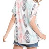 Women's Josie Aztec V Neck Tee - Avery Apparel - 3 of 4