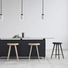 Dewdrop Modern Pendant Light Black Metal and Double Glass Shade Hanging Fixture for Kitchen Island - 4 of 4