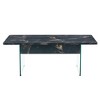 NicBex Modern 43.3" Rectangle Coffee Table with Lift Top and Tempered Glass Legs for Living Room - 2 of 4