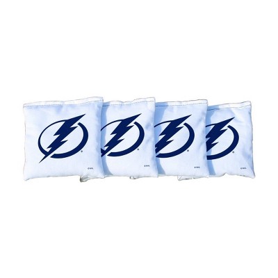 NHL Tampa Bay Lightning Corn-Filled Cornhole Bags White - 4pk