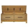 NicBex Storage Bench Modern Wooden Shoe Bench with Drawers, Adjustable Shelves, Rattan Doors and Cushion for Mudroom, Entryway - 3 of 4