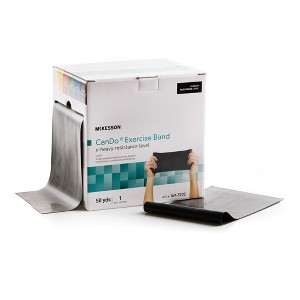 McKesson CanDo Exercise Resistance Band Black X-Heavy Resistance 5" x 50 Yd. 169-5225, 1 Each - 1 of 1