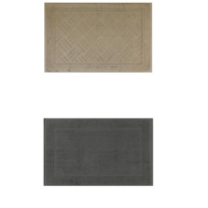 Unique Bargains 2Pcs Cotton Banded Reversible Soft Plush Absorbent Bathtub Mat - 1 of 4