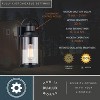 VAXCEL Winfield 5.75-in. 1 Light Black Motion Sensor Dusk to Dawn Outdoor Wall Lantern Clear Glass - 4 of 4