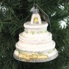 Old World Christmas 3.75 In Wedding Cake. Tree Ornament , Bride Groom Ornament (1PC) - 3 of 3