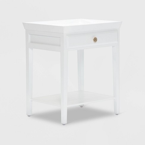 Target white side store table