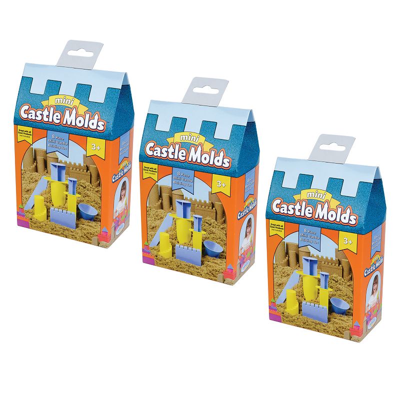 Relevant Play Mini Castle Molds, 8 Per Set, 3 Sets, 1 of 4
