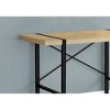 Vynxaria Modern 48" Natural Laminate Computer Desk with Black Metal Frame Sleek Home Office Workspace for Laptops - 3 of 4