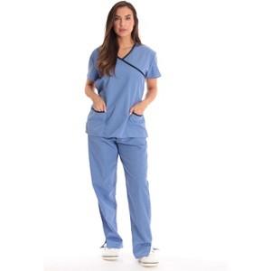 Just Love Scrub Set - 5 Pocket Medical Uniform - Tie Back Nurse Set - Scrubs - 1 of 2