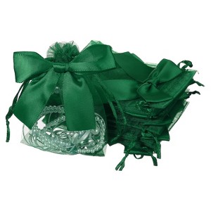 Unique Bargains Drawstring Jewelry Candy Candle Wrap Organza Bow Gift Bags 20 Pcs - 1 of 4