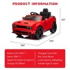 12V Ride on Car, Licensed Dodge Challenger Kids' Electric Car, Battery Powered Electric Vehicle with Remote Control - 2 of 4