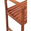 Patio Bench with Cushion 47.2'' Solid Acacia Wood - 4 of 4