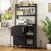 Aheaplus Filing Cabinet with Lock & Charging Station - 2 of 4