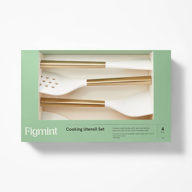 4pc Stainless Steel/Nylon Kitchen Utensil Set - Figmint™, 5 of 8
