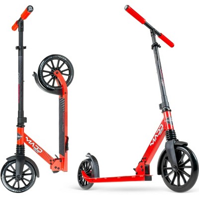 Kick Scooter with Suspension for Adults and Teens – Big 200mm Wheels – Folding Lightweight Frame – Adjustable Handlebar – Madd Gear Metro Cruise 250