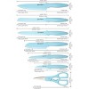 Kitchen Knife Set w/ Guards, 13 Piece Pink Non-Stick Paint Boxed Knives Set, Anti-Rust and Dishwasher Safe, 6 Knives w/6 Blade Covers Kitchen Shears - 2 of 4