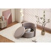 CAVINAS Teddy Accent Chair with Back Cushion,Modern Swivel Chairs with Storage Space for Bedroom,Reading Room - 4 of 4