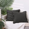 Unique Bargains Farmhouse Sofa Couch Bed Cotton Decorative Throw Pillow Cover with Tassel Trim 2 Pcs - 2 of 4