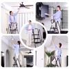 ALEXOUN Folding Ladder,300 lbs Folding Step Stool with Handrails and Wide Anti-Slip Pedal,Portable Steel Ladder Home,Kitchen and Office,Black - 2 of 4