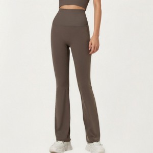 Anna-Kaci Active Women's High Waist Flare Sweatpants with Slim Fit Stretch Fabric - 1 of 4