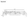 78.7" Mid Century Modern TV Stand for 85 Inch TV,Media Console with Grid Doors for Living Room Bedroom-Baofuwish - 4 of 4