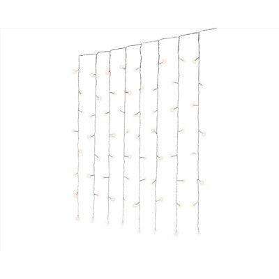 Celebrations Gold LED Rice Clear/Warm White 200 ct Icicle Lights 5.5 ft.