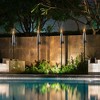 Sorbus 5 ft Set of 2 Stainless Oil Burning Barrel Shape Steel Torch - Great for backyard decorating and lawn lighting - 2 of 4