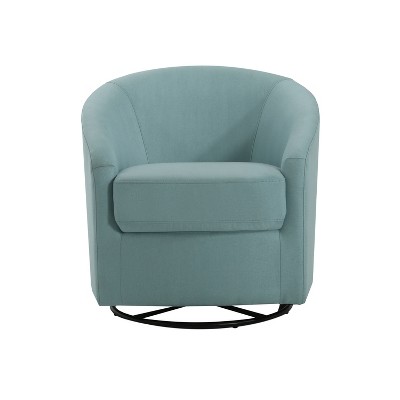 GDFStudio Edmond Modern Indoor Fabric Swivel Gliding Chair